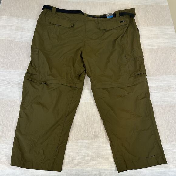 NEW Columbia Silver Ridge Convertible Pants Green Sz 54x28 Omni Shade NWT - Picture 2 of 6